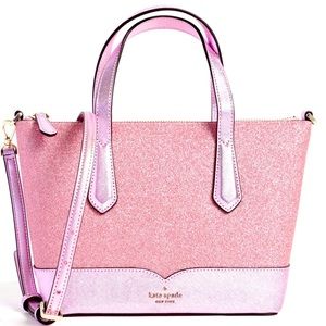 Kate Spade Lola Pink Glitter Satchel Purse